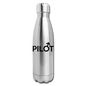 Pilot - Male - Black - Insulated Stainless Steel Water Bottle - silver