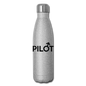 Pilot - Male - Black - Insulated Stainless Steel Water Bottle - silver glitter