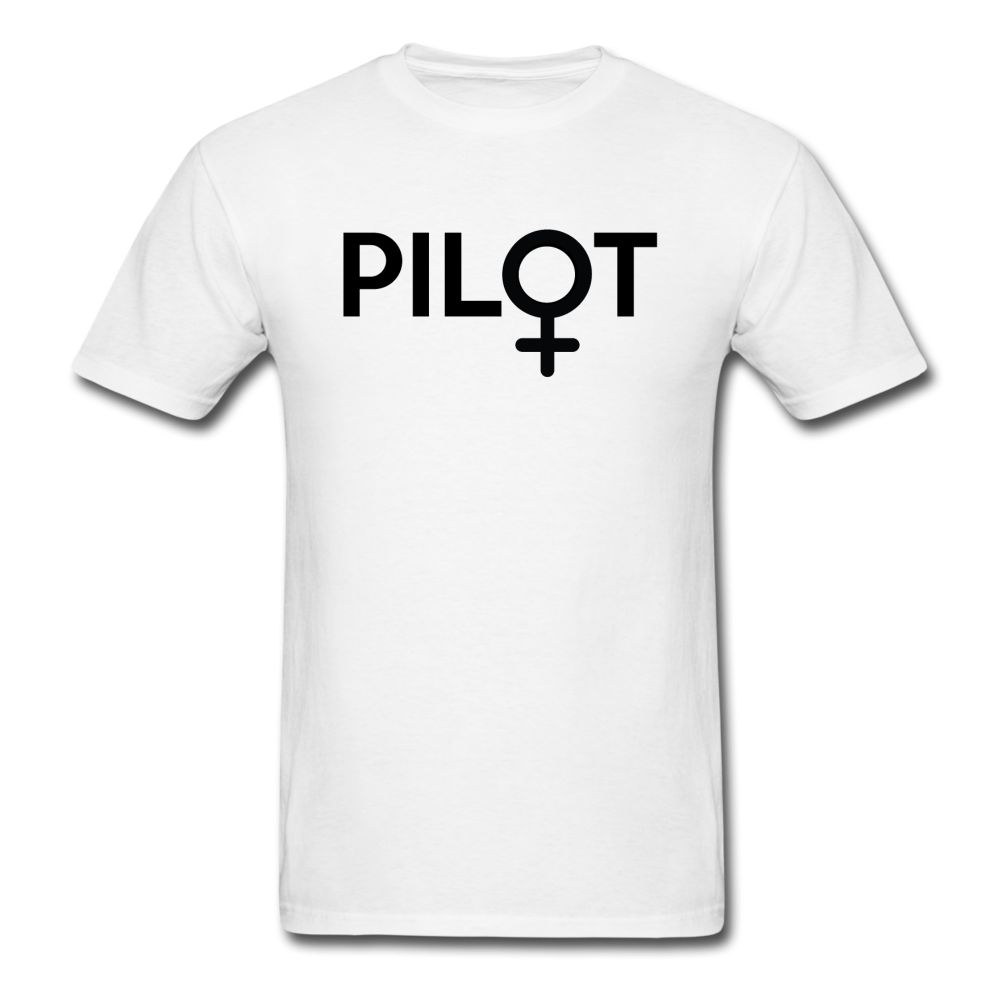 Pilot - Female - Black - Unisex Classic T-Shirt - white