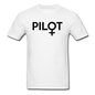 Pilot - Female - Black - Unisex Classic T-Shirt - white