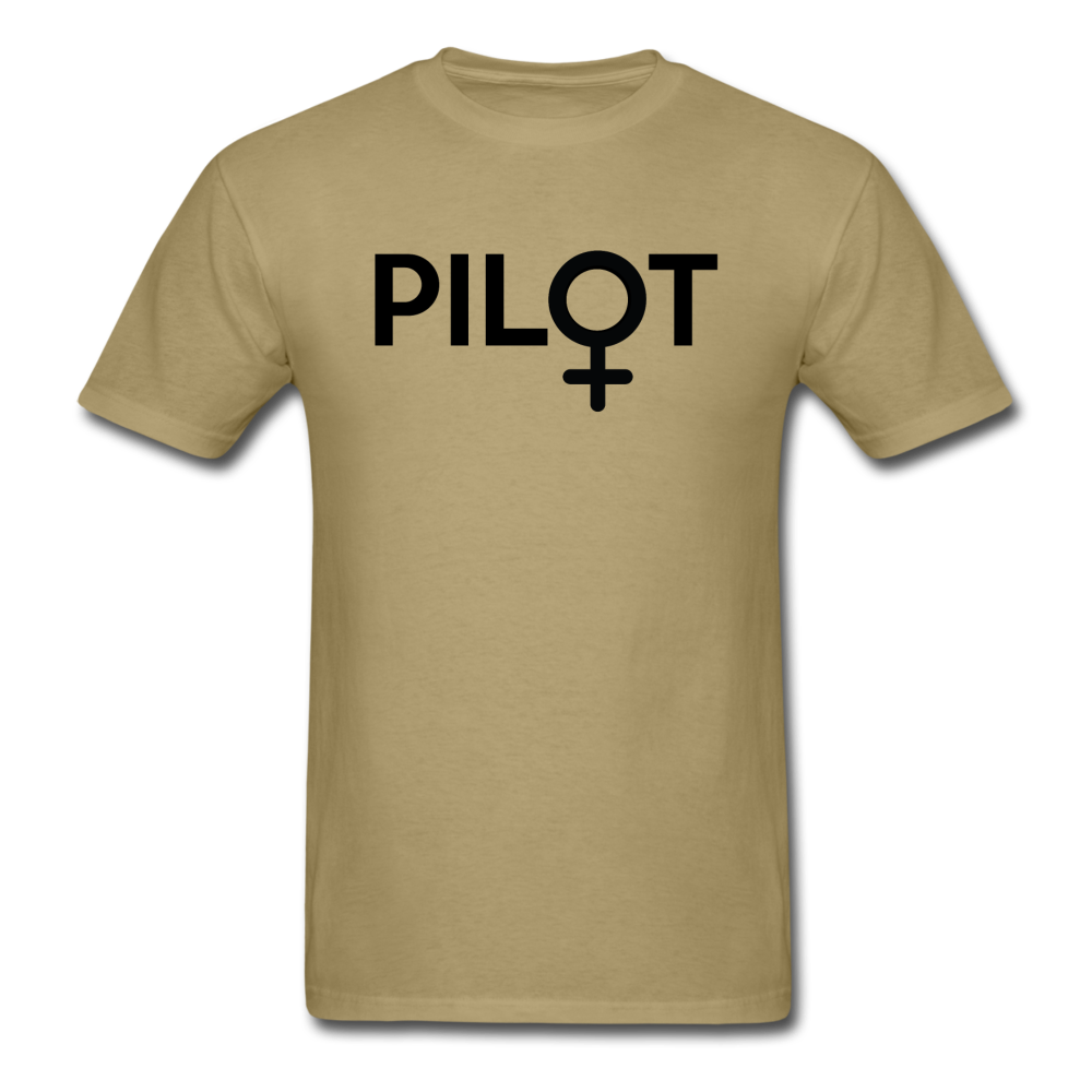 Pilot - Female - Black - Unisex Classic T-Shirt - khaki