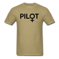 Pilot - Female - Black - Unisex Classic T-Shirt - khaki