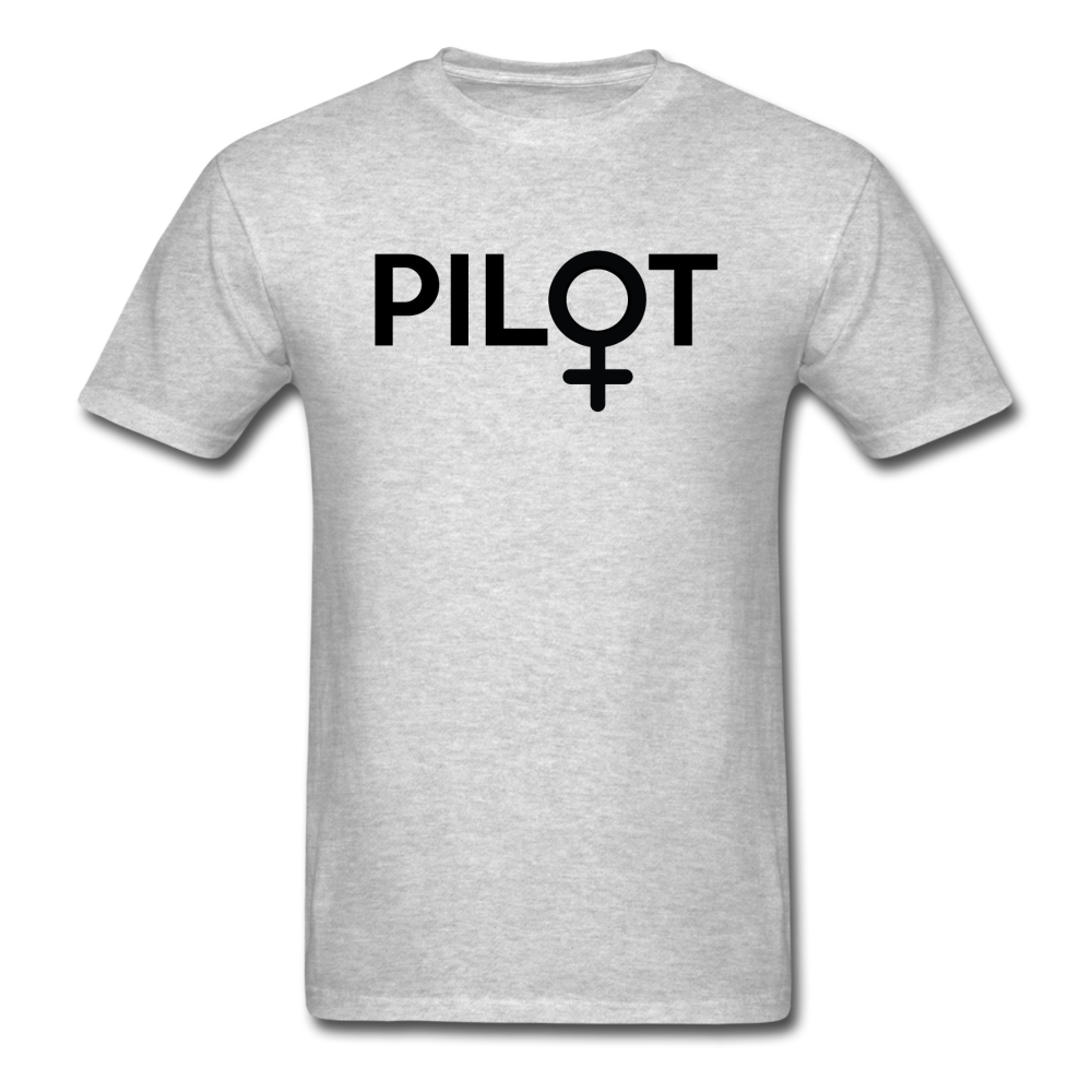 Pilot - Female - Black - Unisex Classic T-Shirt - heather gray