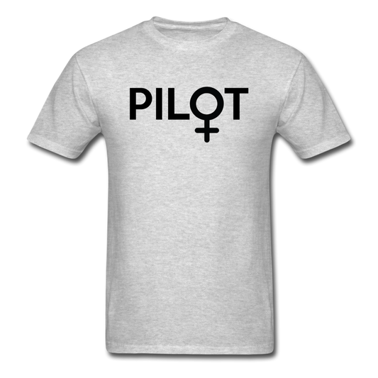 Pilot - Female - Black - Unisex Classic T-Shirt - heather gray