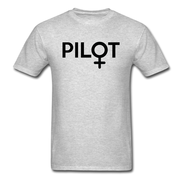 Pilot - Female - Black - Unisex Classic T-Shirt - heather gray