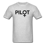 Pilot - Female - Black - Unisex Classic T-Shirt - heather gray