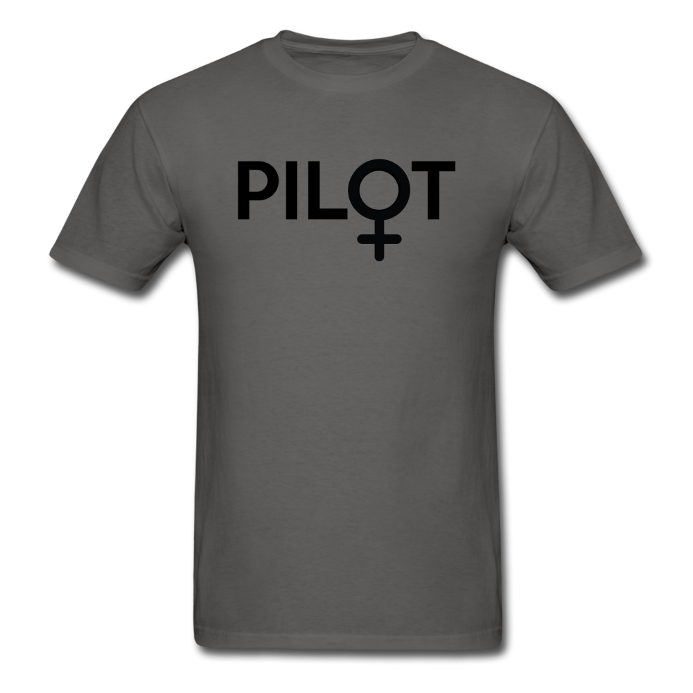 Pilot - Female - Black - Unisex Classic T-Shirt - charcoal