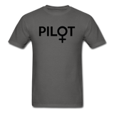 Pilot - Female - Black - Unisex Classic T-Shirt - charcoal