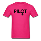 Pilot - Female - Black - Unisex Classic T-Shirt - fuchsia