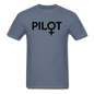 Pilot - Female - Black - Unisex Classic T-Shirt - denim