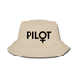 Pilot - Female - Black - Bucket Hat - cream