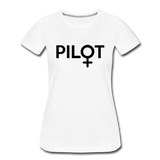 Pilot - Female - Black - Women’s Premium T-Shirt - white