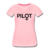 Pilot - Female - Black - Women’s Premium T-Shirt - pink