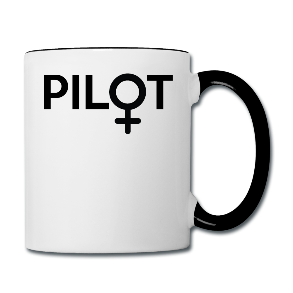 Pilot - Female - Black - Contrast Coffee Mug - white/black