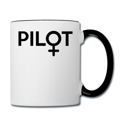 Pilot - Female - Black - Contrast Coffee Mug - white/black