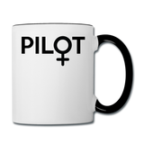 Pilot - Female - Black - Contrast Coffee Mug - white/black