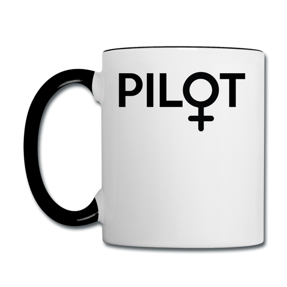 Pilot - Female - Black - Contrast Coffee Mug - white/black