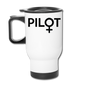 Pilot - Female - Black - Travel Mug - white