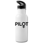 Pilot - Female - Black - Water Bottle - white