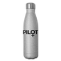 Pilot - Female - Black - Insulated Stainless Steel Water Bottle - silver glitter