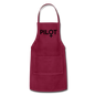 Pilot - Female - Black - Adjustable Apron - burgundy