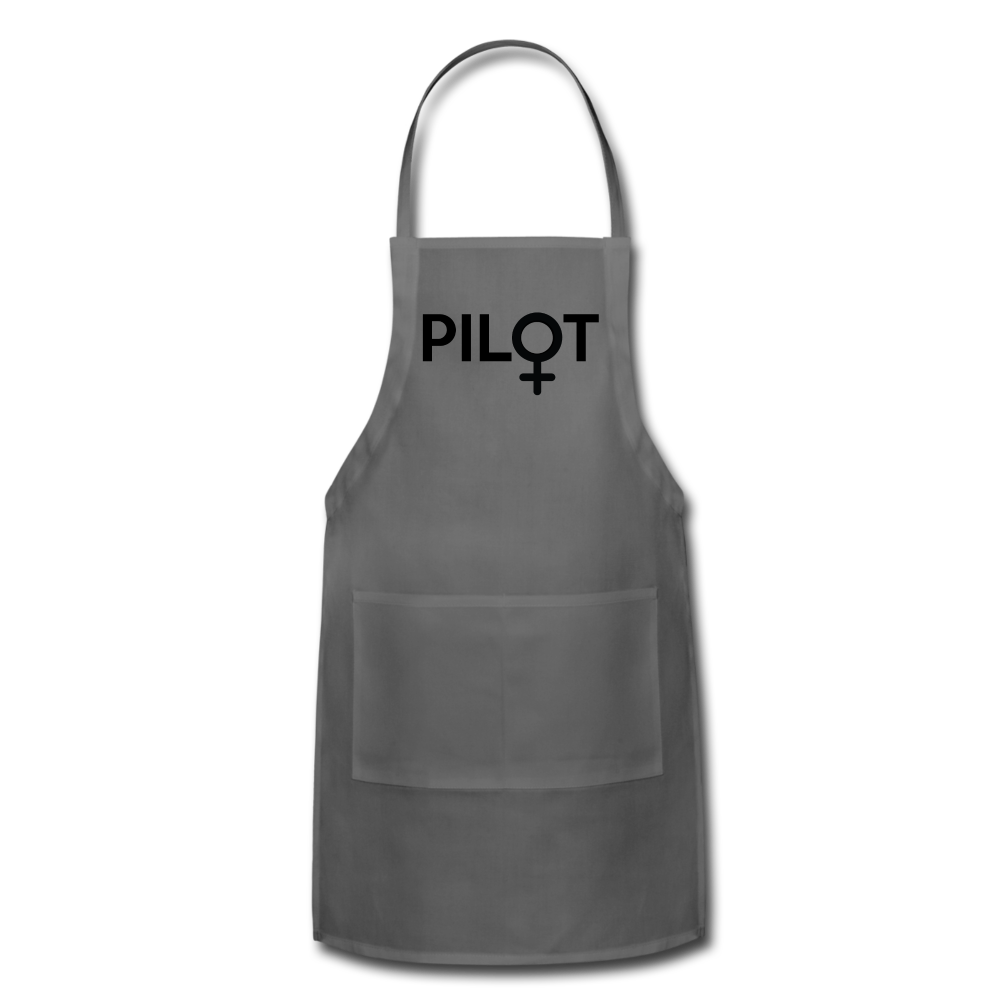 Pilot - Female - Black - Adjustable Apron - charcoal