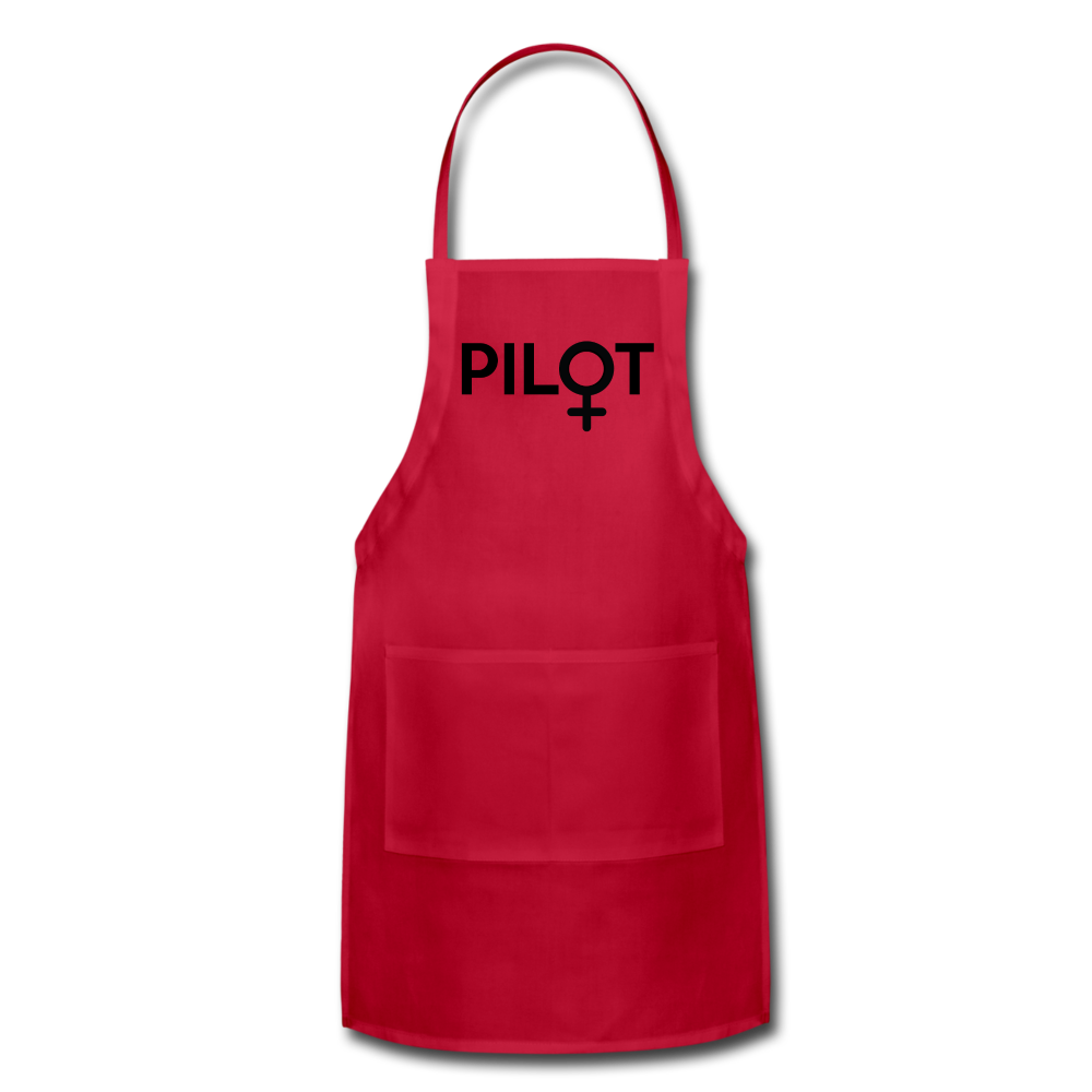 Pilot - Female - Black - Adjustable Apron - red