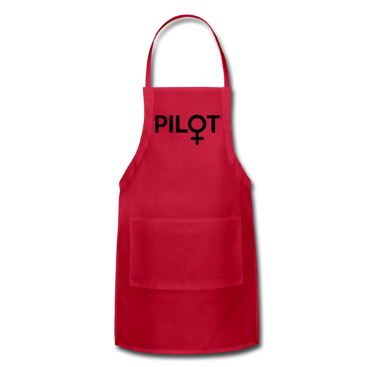 Pilot - Female - Black - Adjustable Apron - red