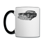 Hot Rod - Calligram - Contrast Coffee Mug - white/black