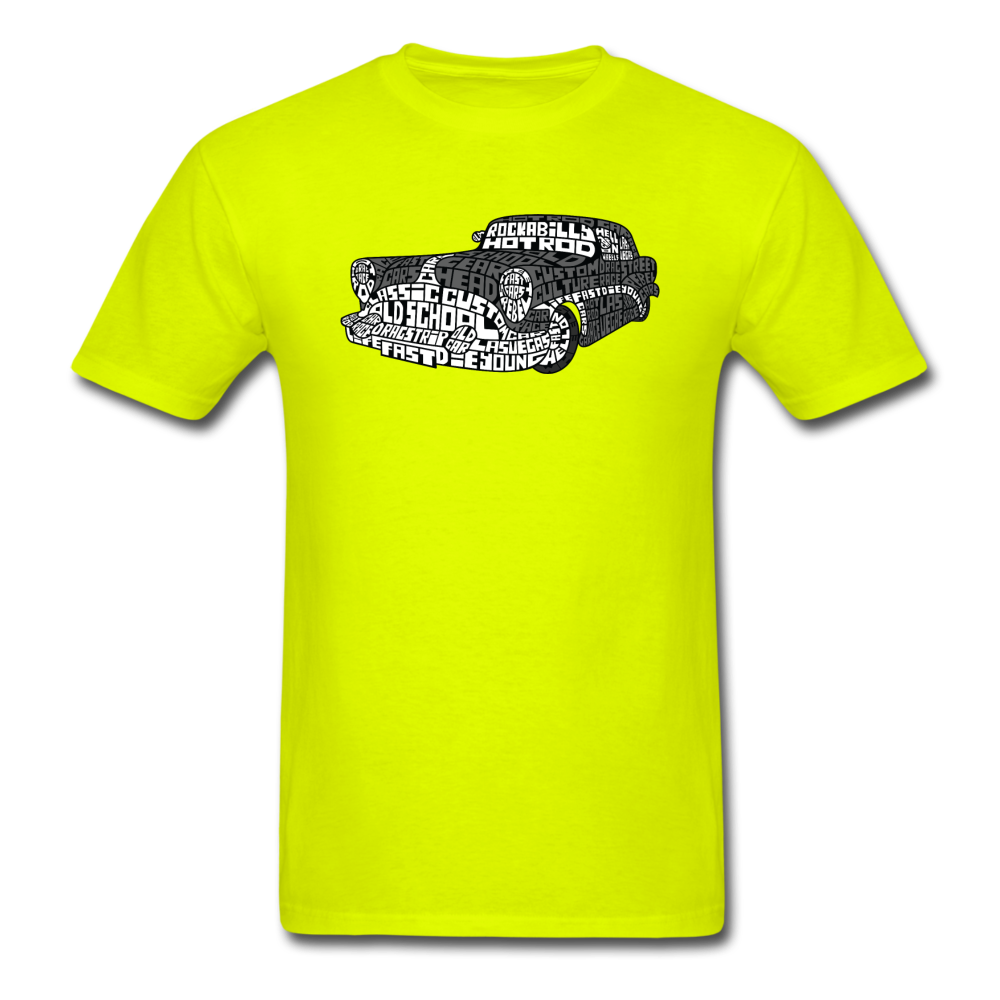 Hot Rod - Calligram - Unisex Classic T-Shirt - safety green