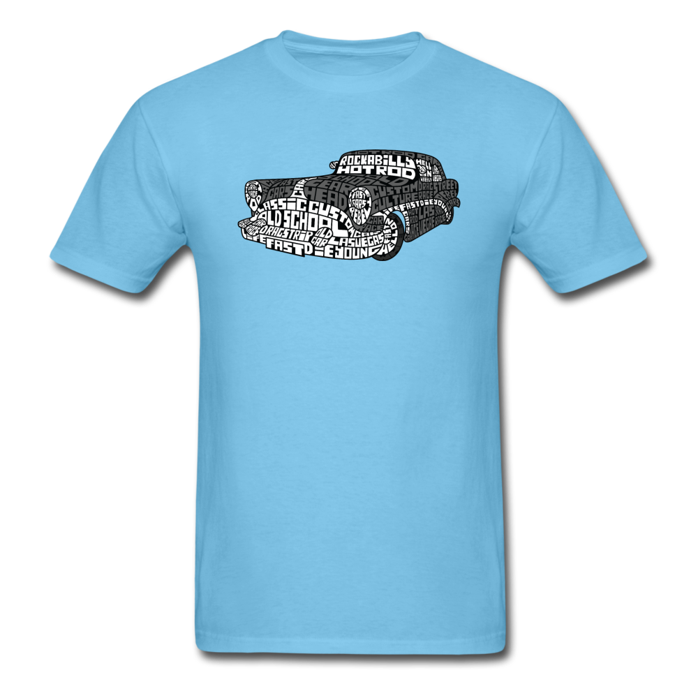 Hot Rod - Calligram - Unisex Classic T-Shirt - aquatic blue