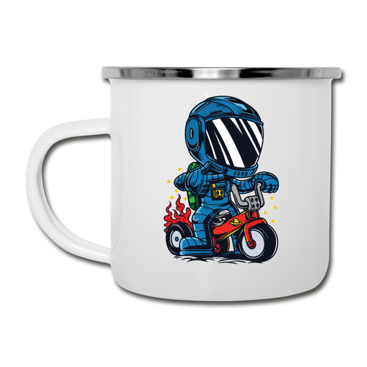 Astronaut - Bike - Camper Mug - white