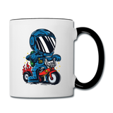 Astronaut - Bike - Contrast Coffee Mug - white/black