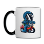 Astronaut - Bike - Contrast Coffee Mug - white/black