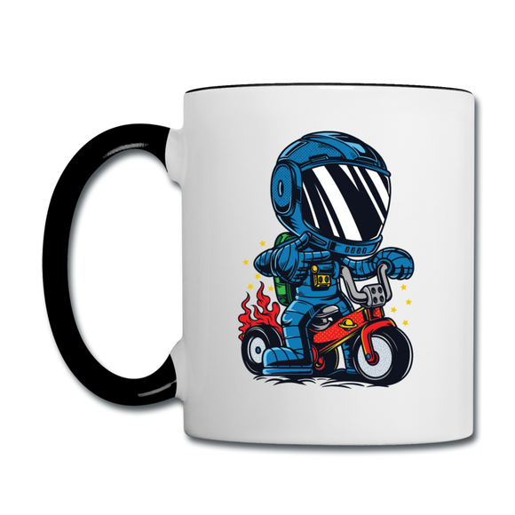 Astronaut - Bike - Contrast Coffee Mug - white/black