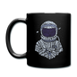 Astronaut - Calligram - Full Color Mug - black