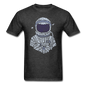 Astronaut - Calligram - Unisex Classic T-Shirt - heather black