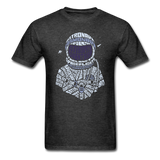 Astronaut - Calligram - Unisex Classic T-Shirt - heather black