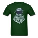 Astronaut - Calligram - Unisex Classic T-Shirt - forest green