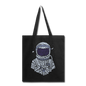 Astronaut - Calligram - Tote Bag - black