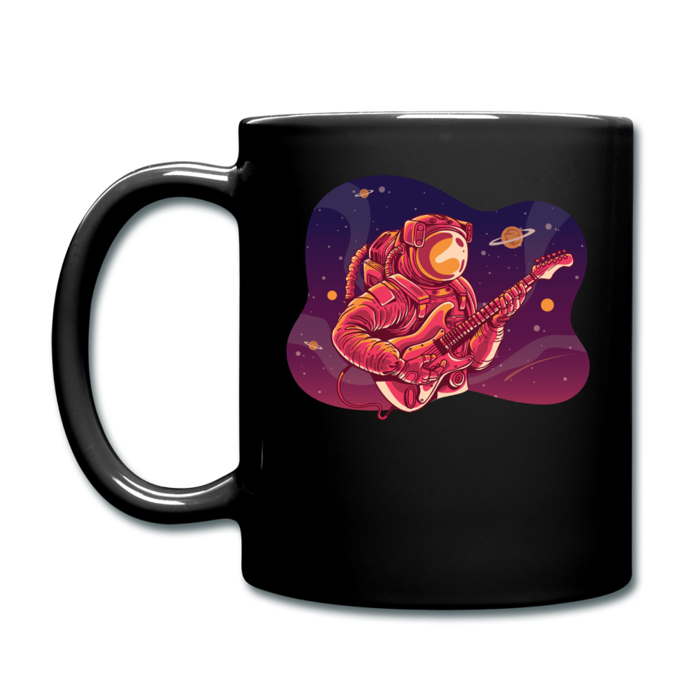 Astronaut - Guitar - Full Color Mug - black