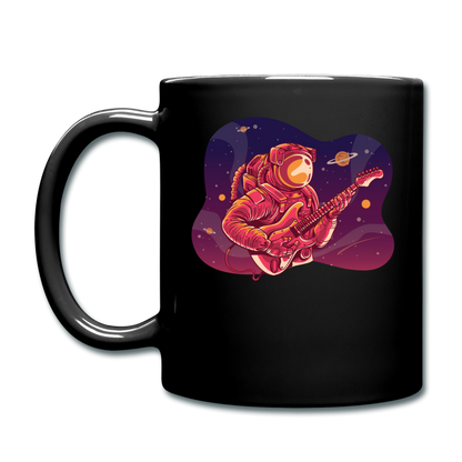 Astronaut - Guitar - Full Color Mug - black