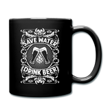 Save Water Drink Beer - Black - Full Color Mug - black