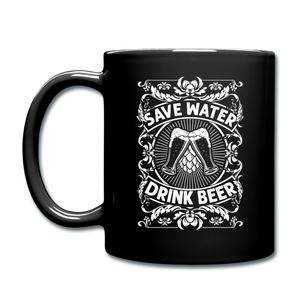 Save Water Drink Beer - Black - Full Color Mug - black
