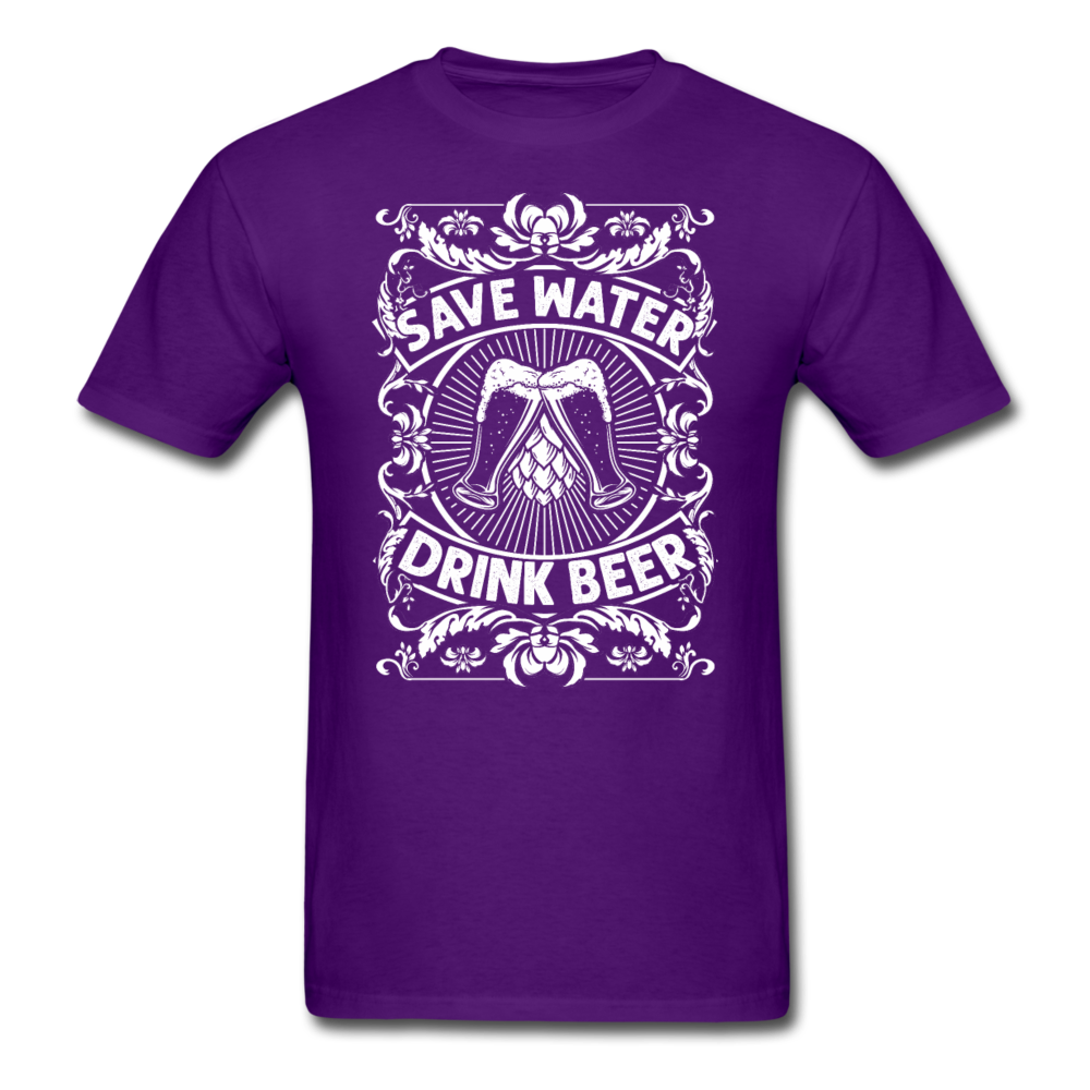 Save Water Drink Beer - Unisex Classic T-Shirt - purple