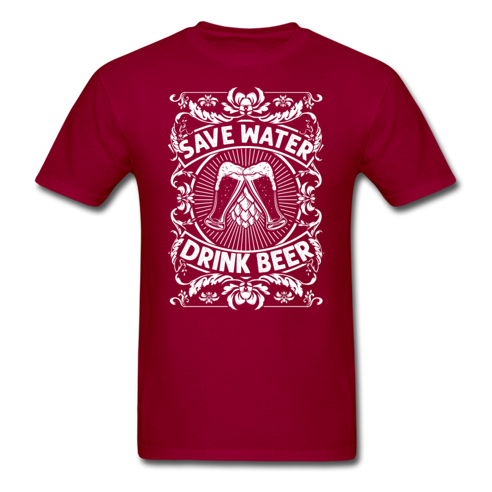 Save Water Drink Beer - Unisex Classic T-Shirt - dark red