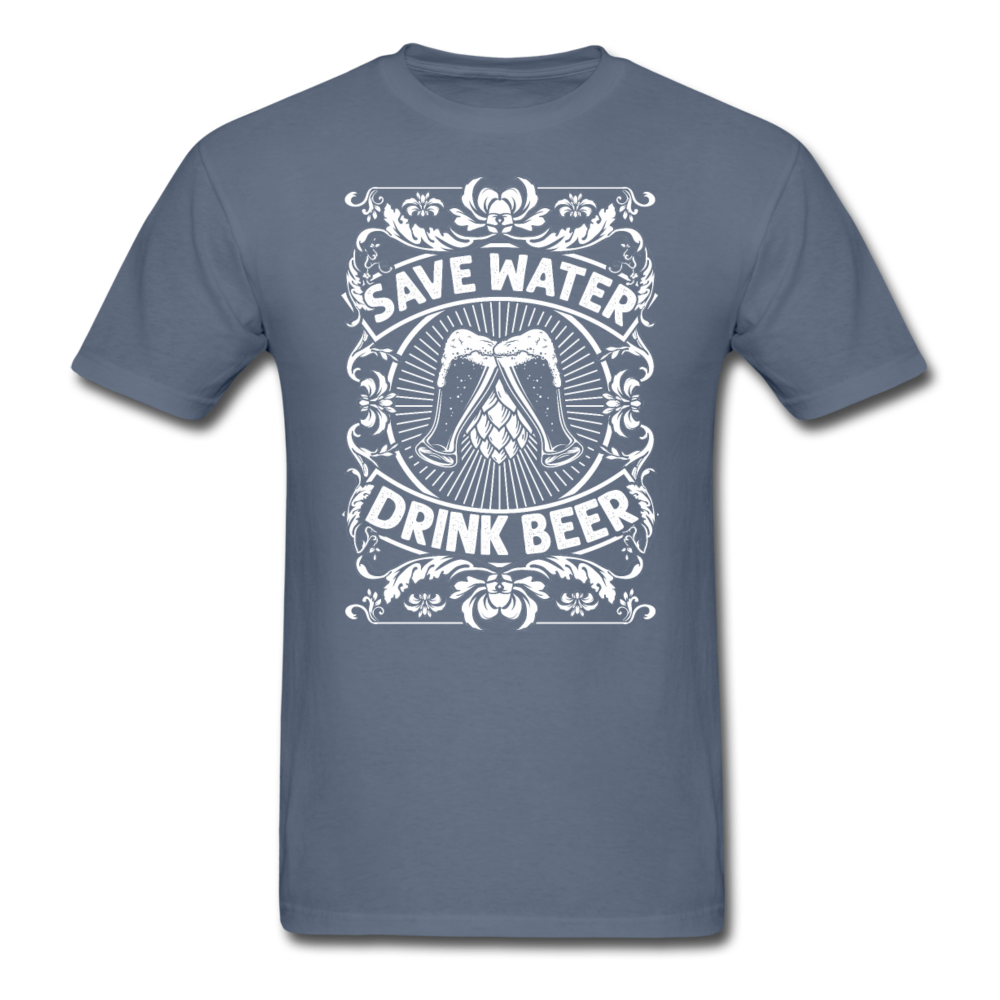 Save Water Drink Beer - Unisex Classic T-Shirt - denim