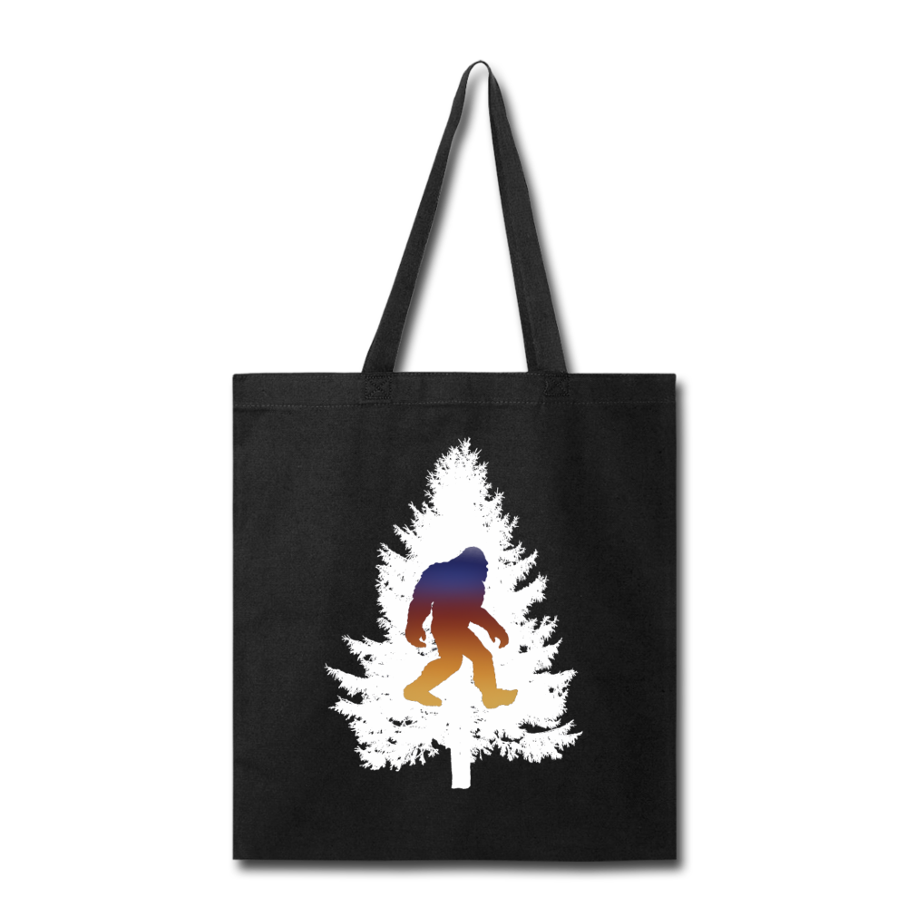 Big Foot - White Tree - Tote Bag - black