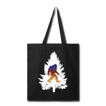 Big Foot - White Tree - Tote Bag - black