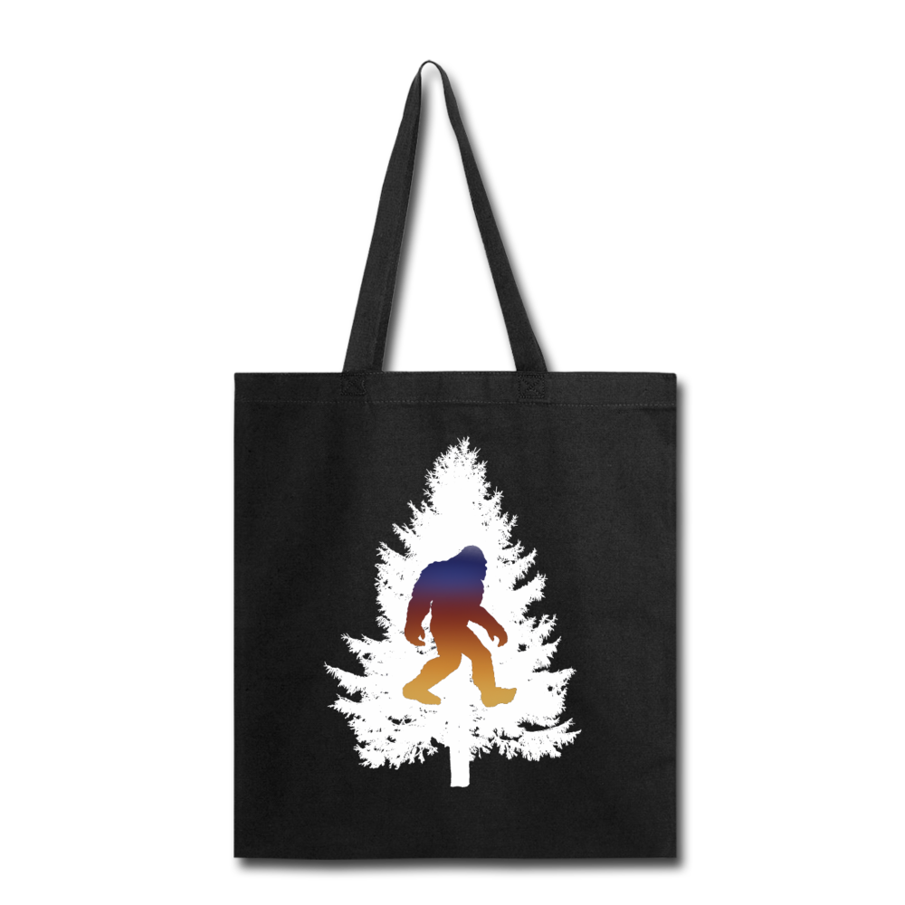 Big Foot - White Tree - Tote Bag - black